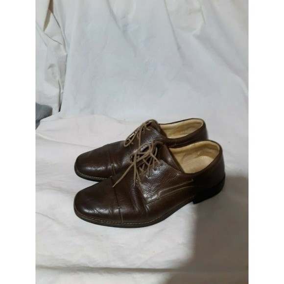 Mens Sandro Moscoloni Brown Leather Tie Oxfords sz 11.5  17016 main image 4